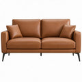 2-zitsbank 160 x 85 x 86 cm Cognacbruin PU-kunstleer